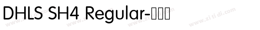 DHLS SH4 Regular字体转换